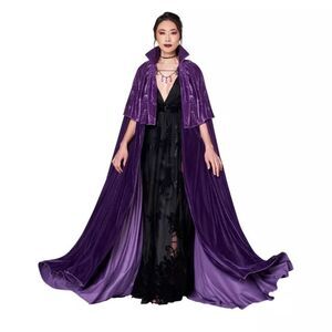 Spirit of Halloween Purple Celestial Cape Moon Stars